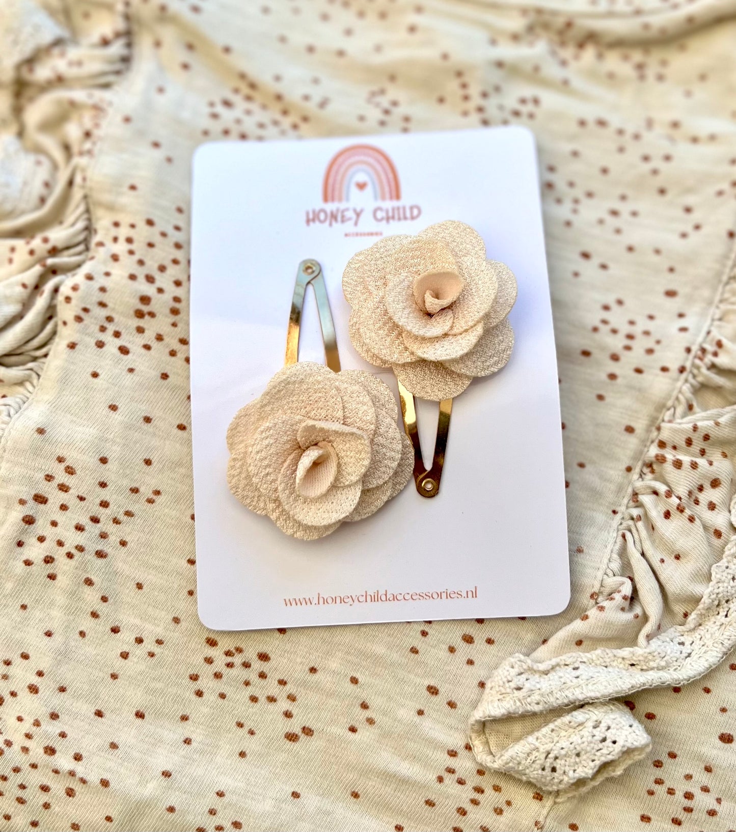 Rose hair clips