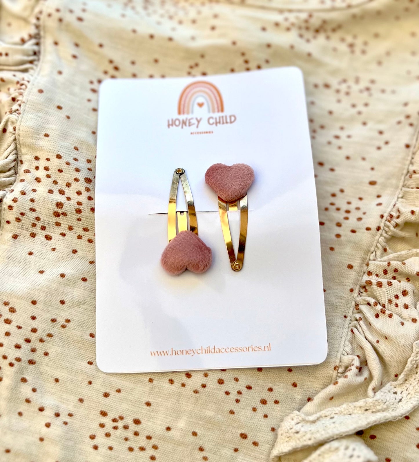 Heart hair clips