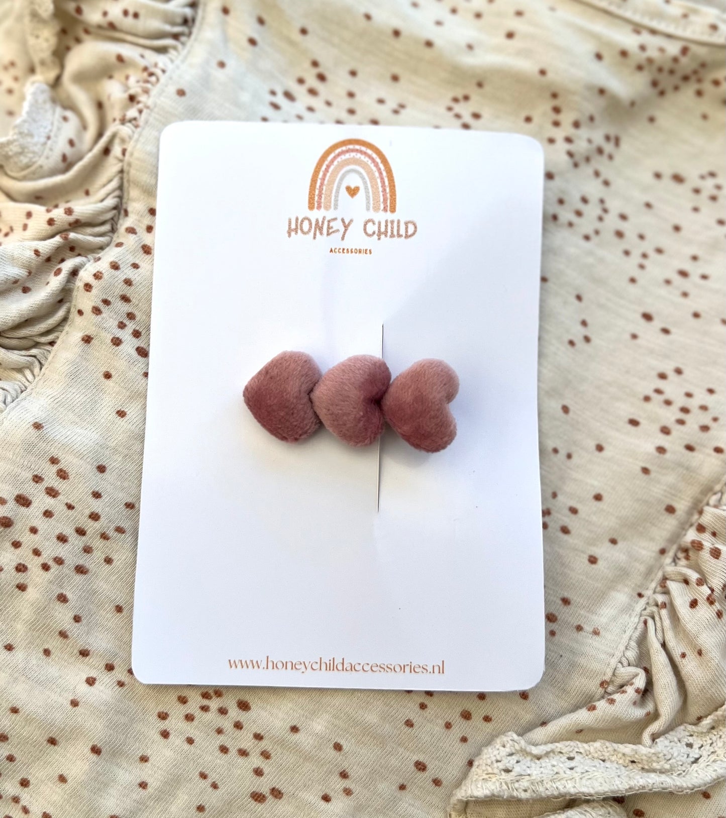 Heart line hair clips