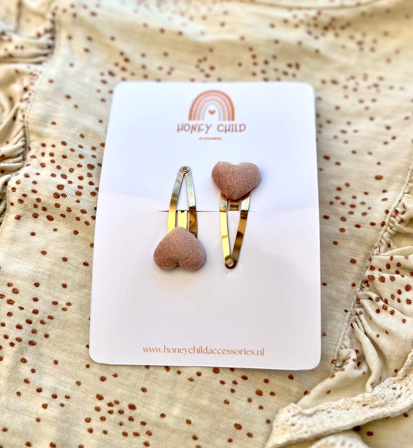 Heart hair clips