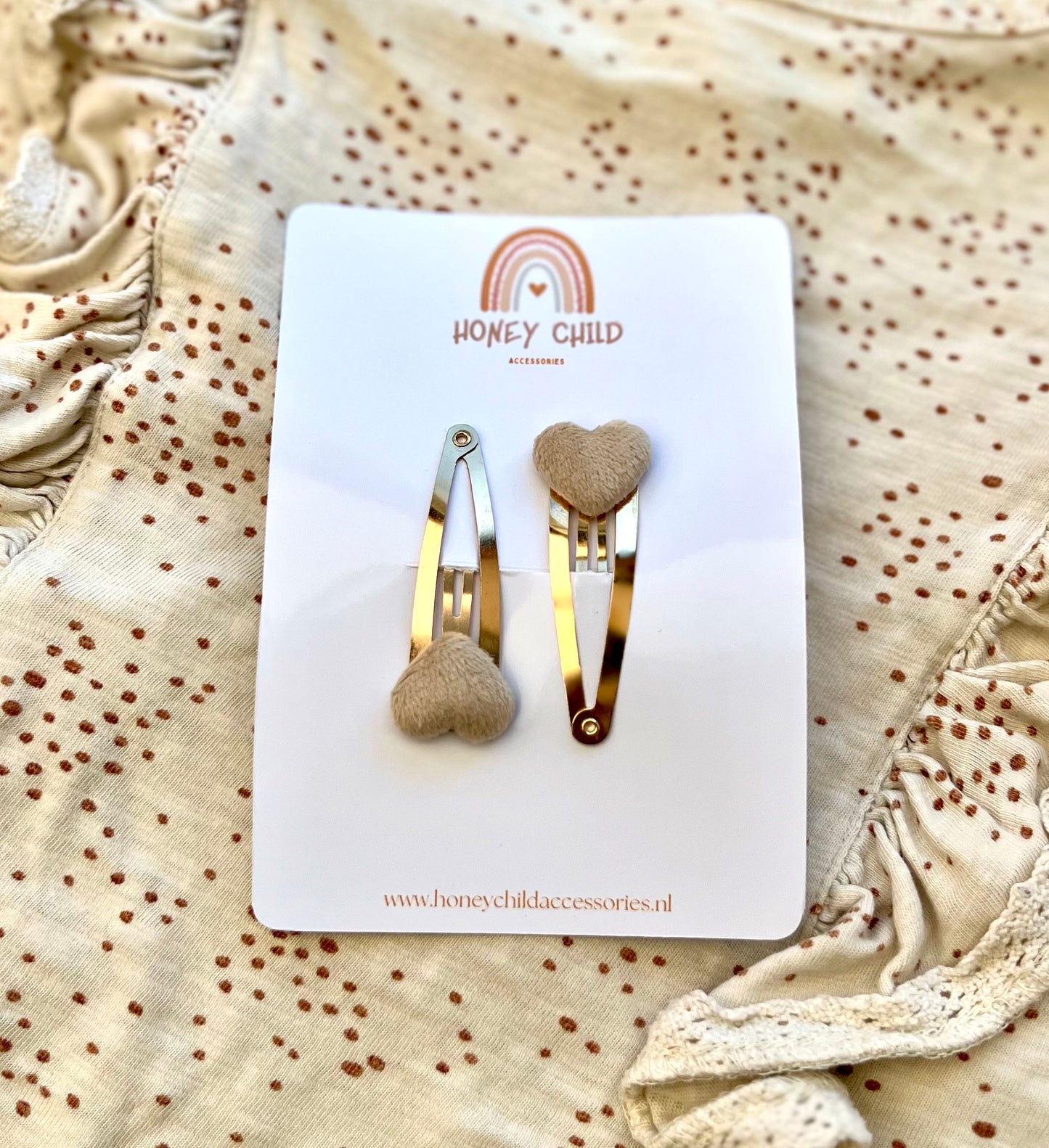 Heart hair clips