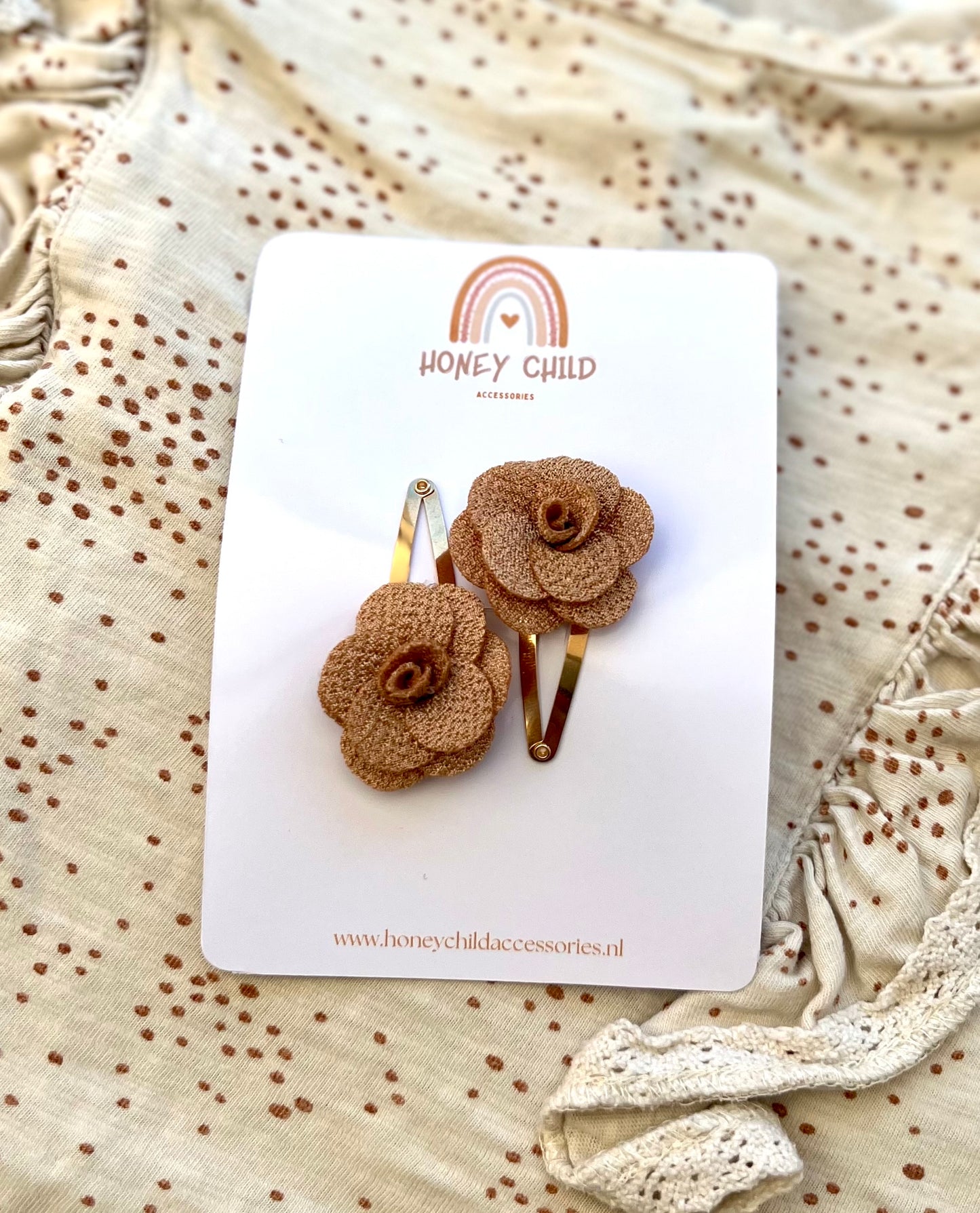 Rose hair clips