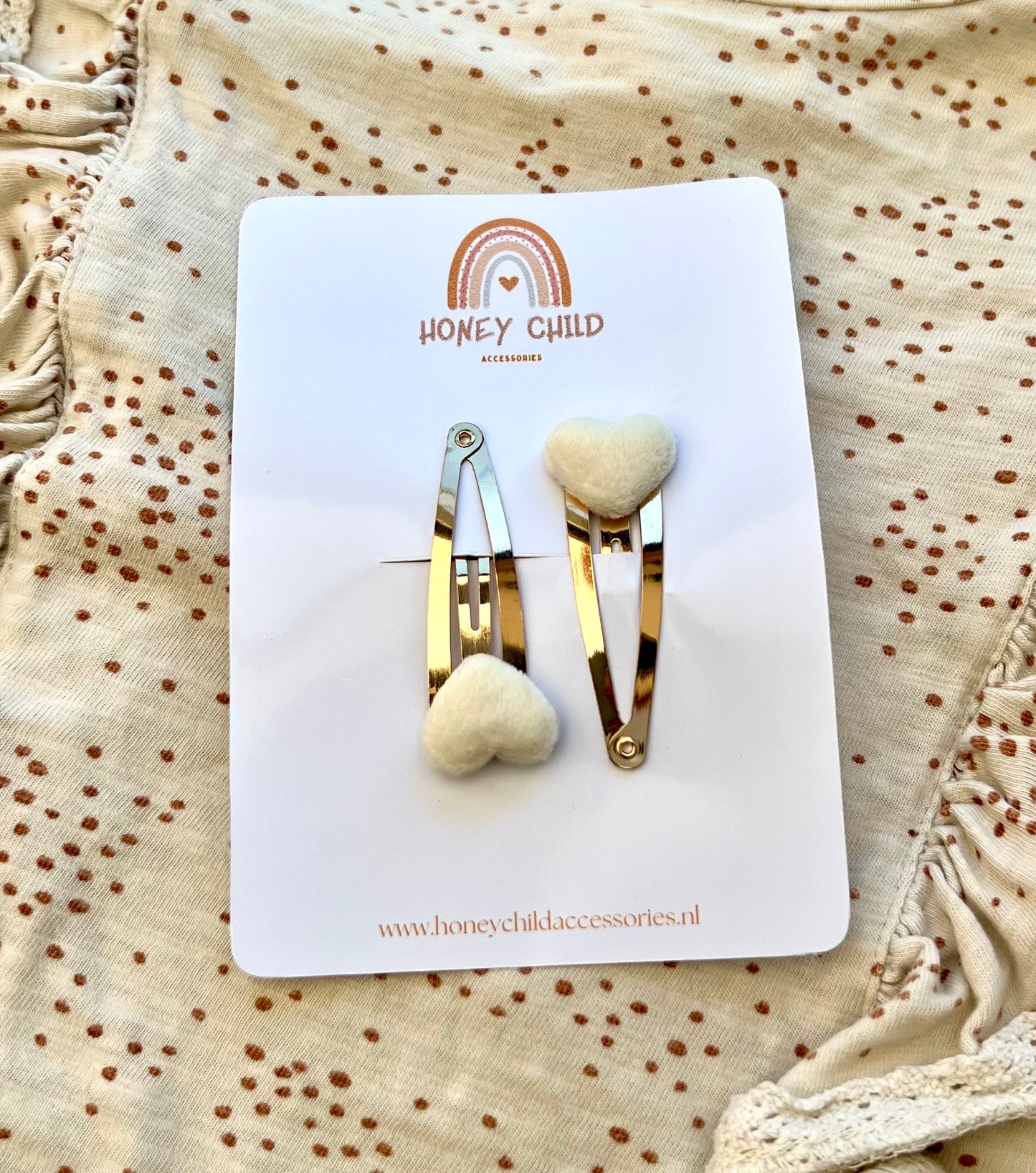 Heart hair clips