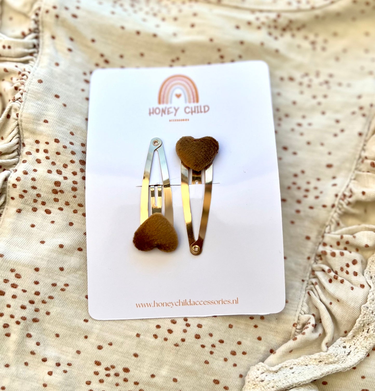 Heart hair clips