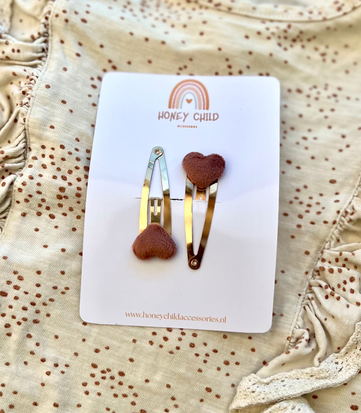 Heart hair clips