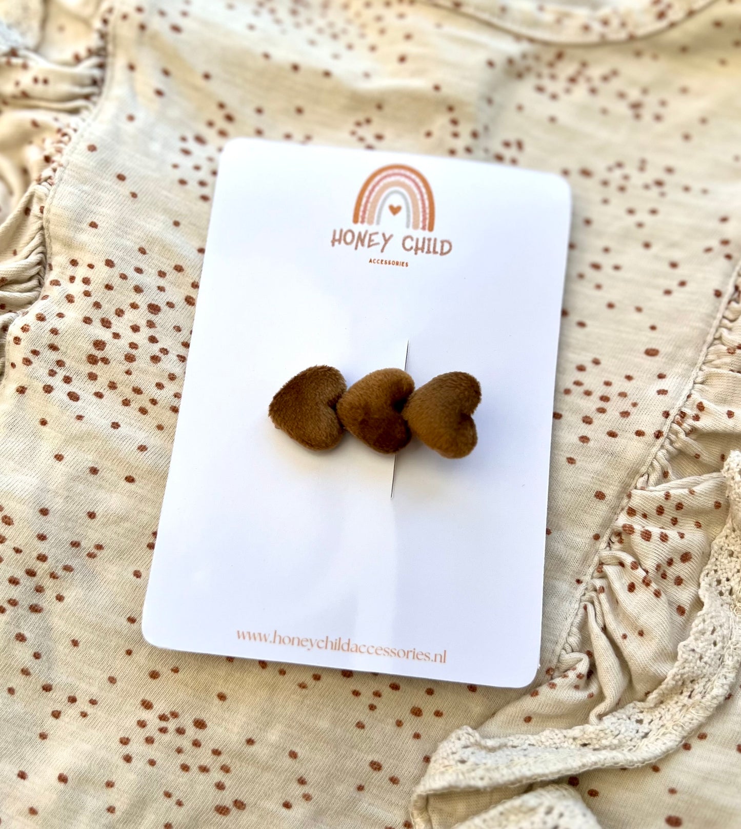Heart line hair clips