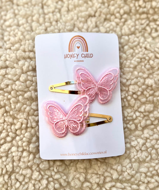 Butterfly hair clips