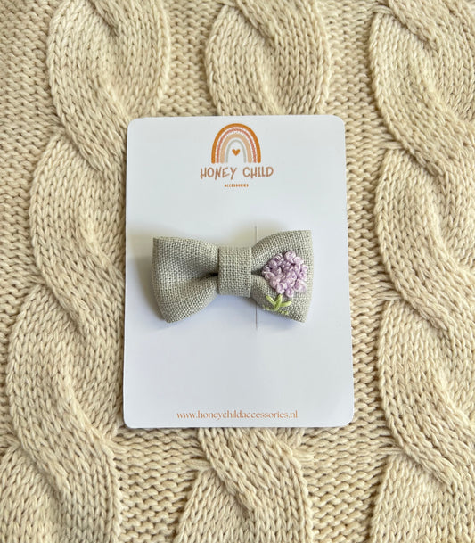 Cherry Blossom Linen Bow