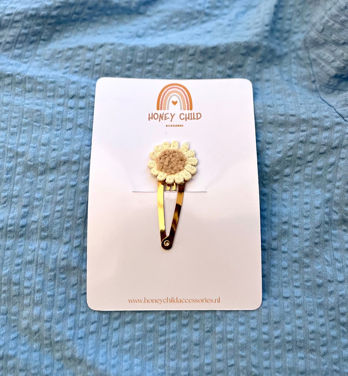 Wool Daisy hair clips