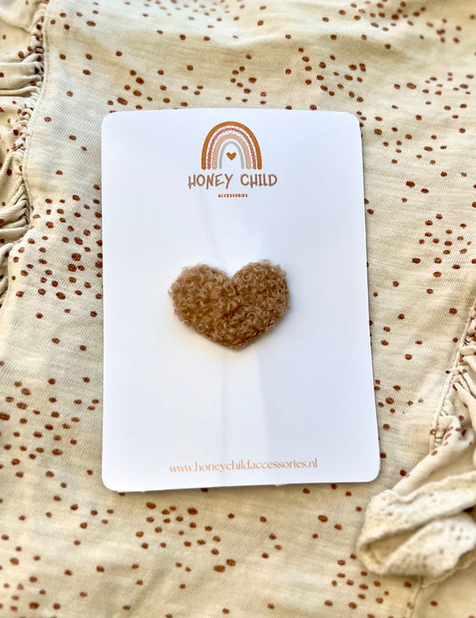 Non-slip heart hair clips