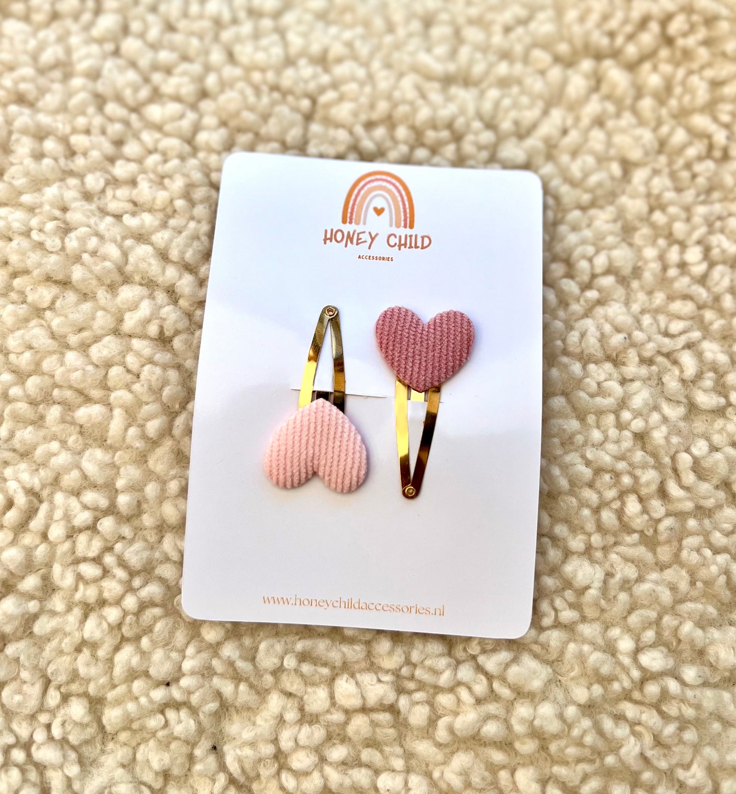Heart hair clips
